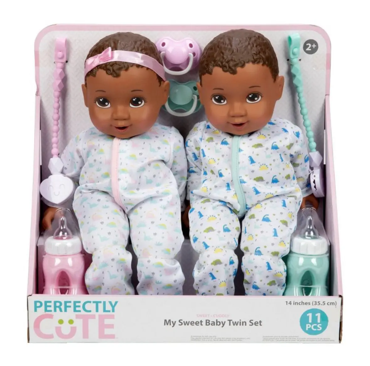 Perfectly Cute Boy Girl Twins Dark Brown
Hair - Dark Brown Eyes 1