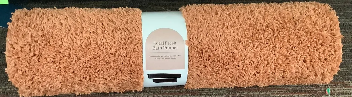 22"X60" Antimicrobial Bath Runner Orange 1