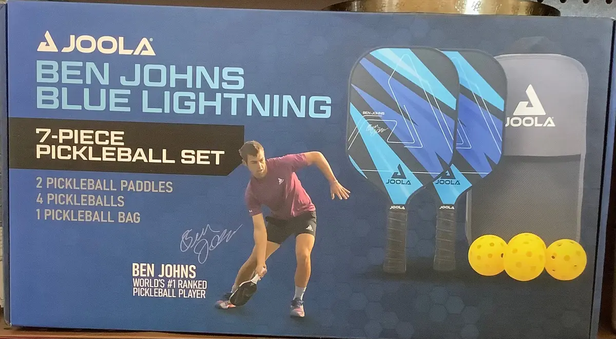 Joola Ben Johns Blue Lightning Pickleball Paddle Set 1