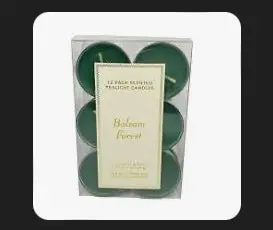 12Ct Scented Tea Lights Balsam Forest 1