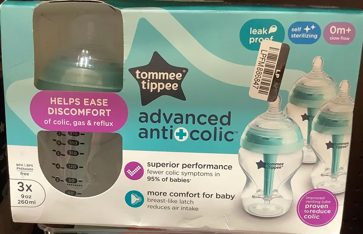 Tommee Tippee Advanced Anti-Colic Baby Bottle Set -
9Oz/3Pk 1