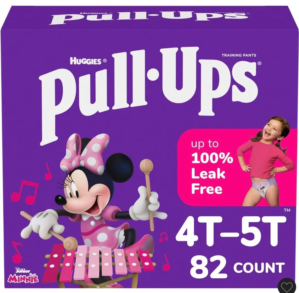 Pull-Ups Girls' Learning Designs Training Pants Econ+ Pack - Size 4T-5T - 82Ct 1