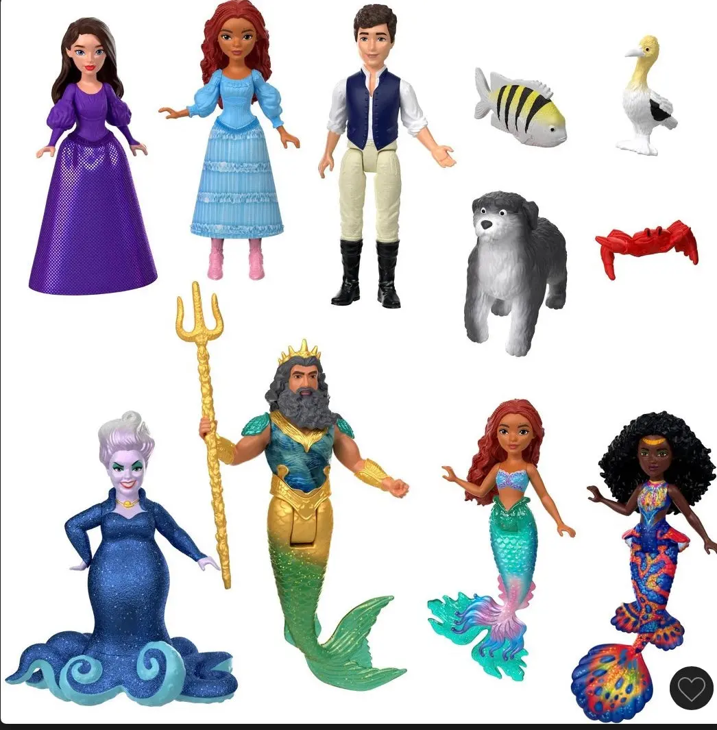 Disney The Little Mermaid Land & Sea Ariel Ultimate Story
Set With 7 Small Dolls And 4 Figures 1