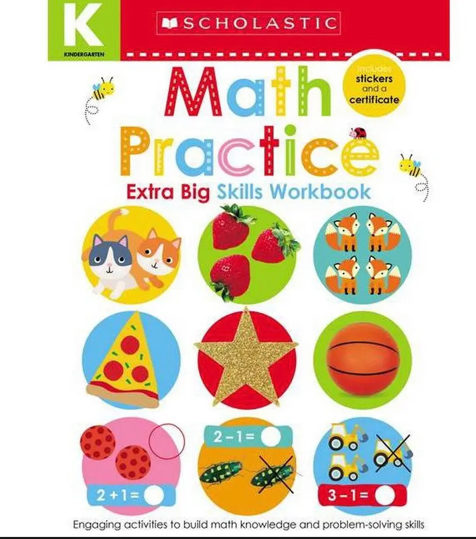 Math Practice: Kindergarten Extra Big Skills - Workbook (Paperback) - By Scholastic 1