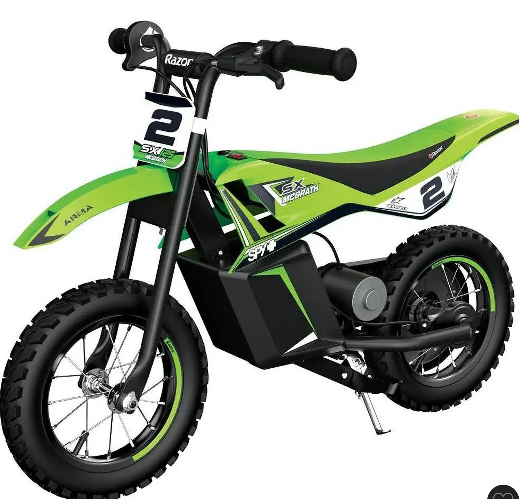Razor Sx125 12V(100W) Mcgrath Dirt Electric Bike - Green 1