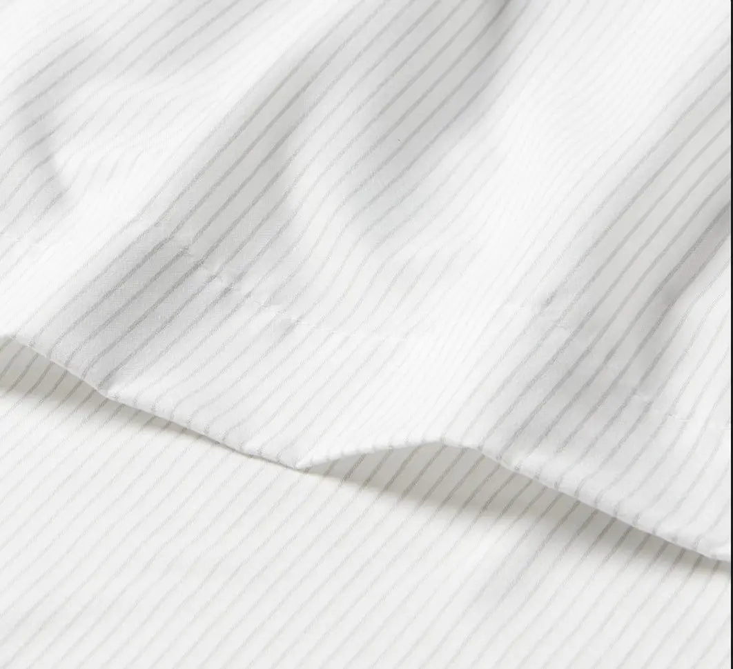 Striped Microfiber Sheet Set Gray 1