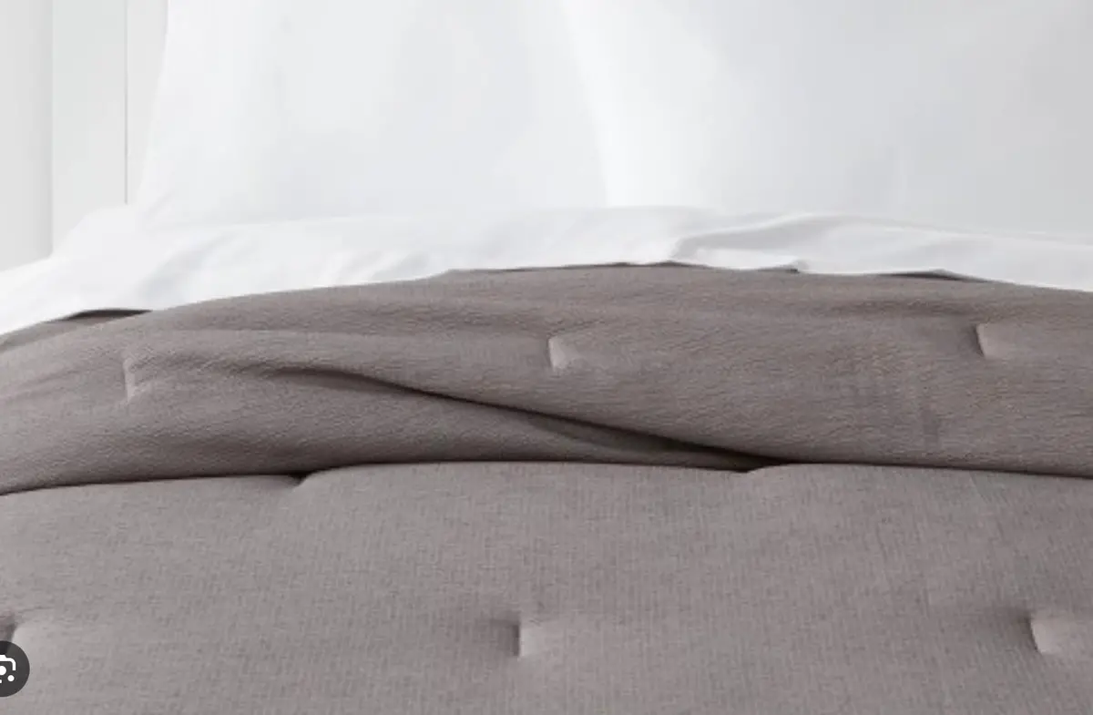 Microfiber Micro Texture Comforter Dark Gray 1