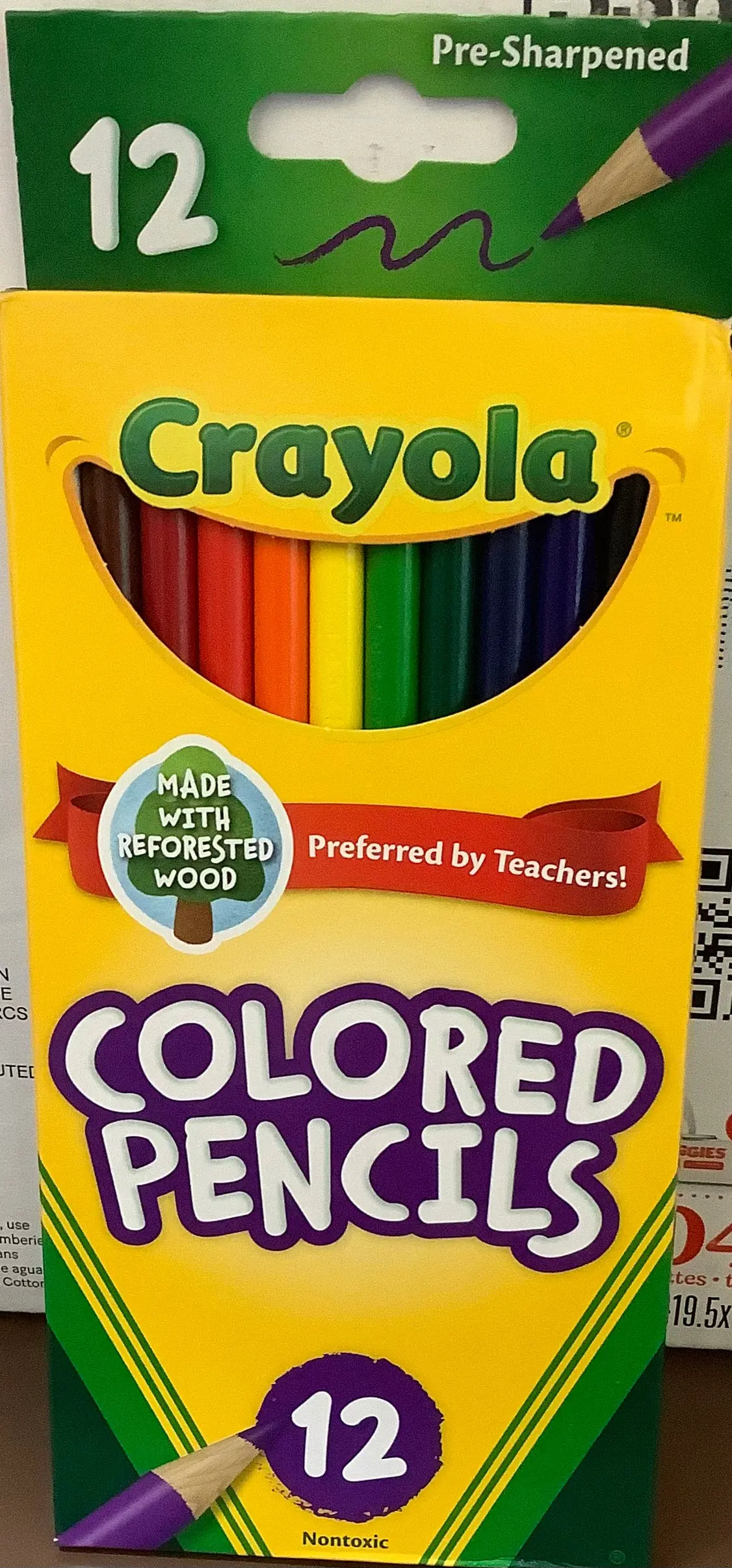 Crayola 12Ct Kids Pre-Sharpened Colored Pencils 1