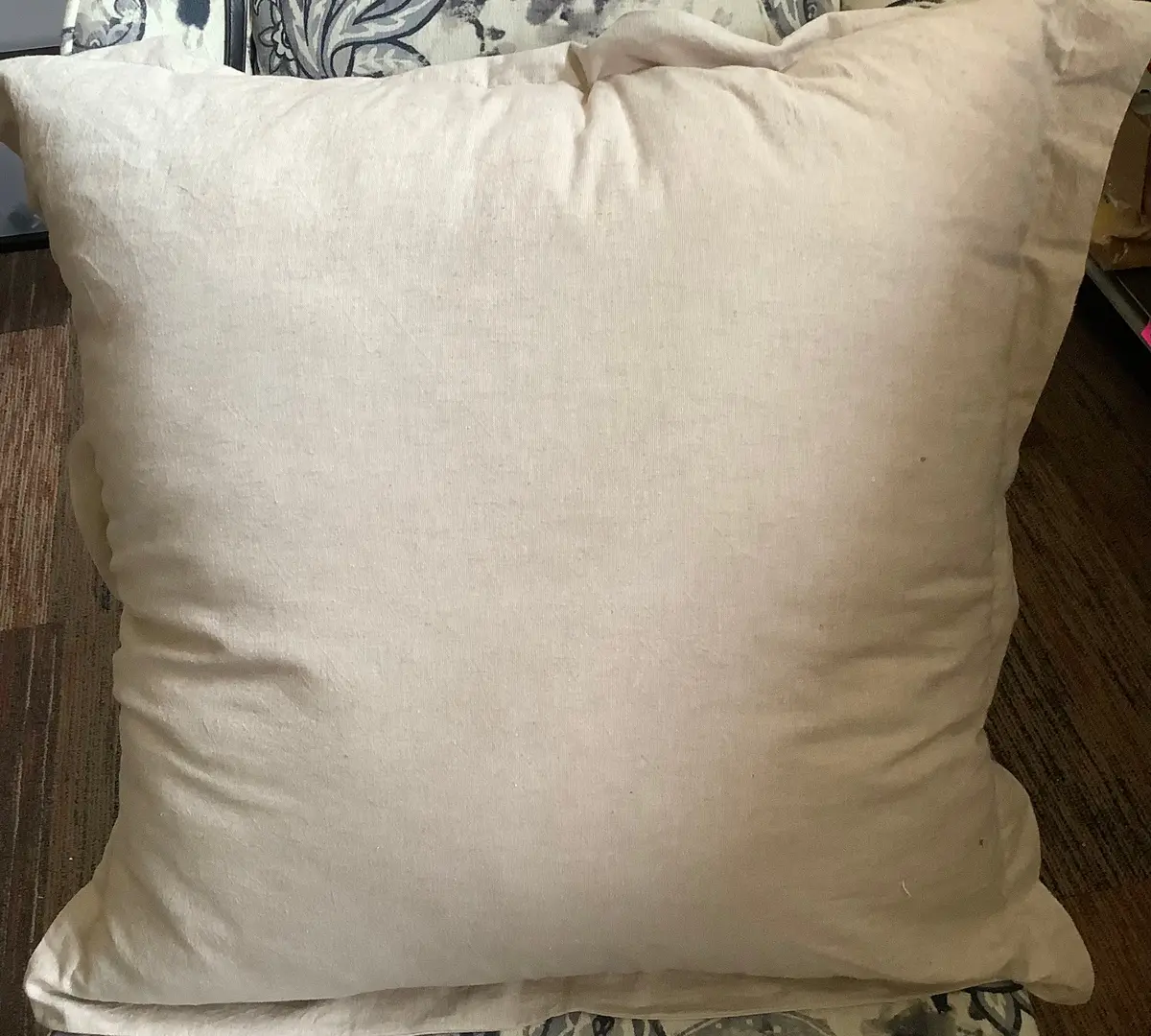 Euro Cotton Linen Blend Chambray Decorative Throw Pillow
Natural 1