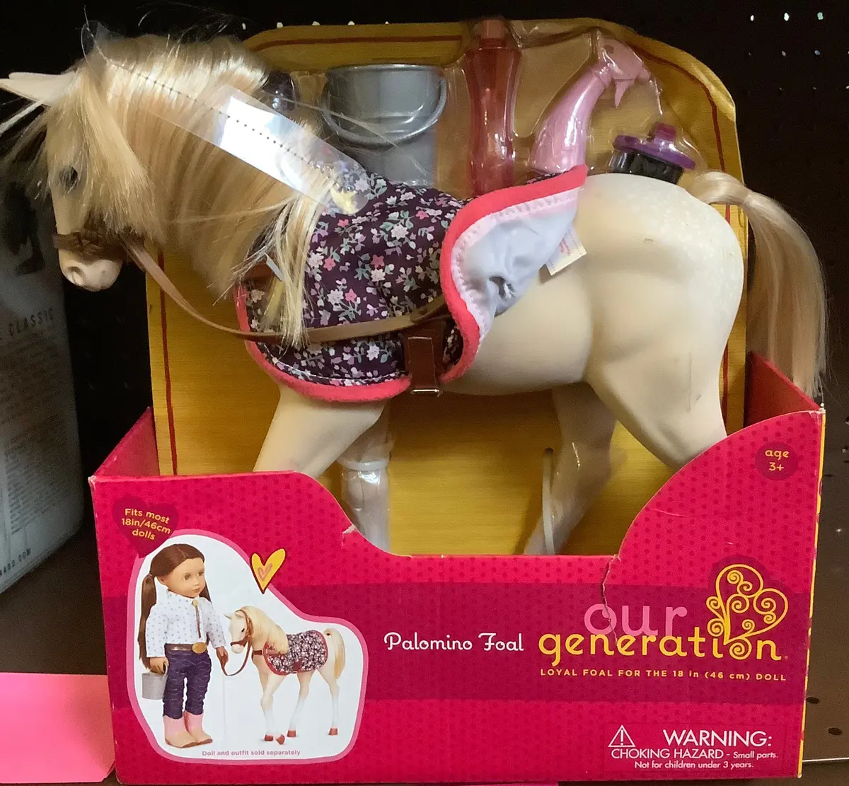 Our Generation Palomino Horse Foal Accessory Set For 18" Dolls 1