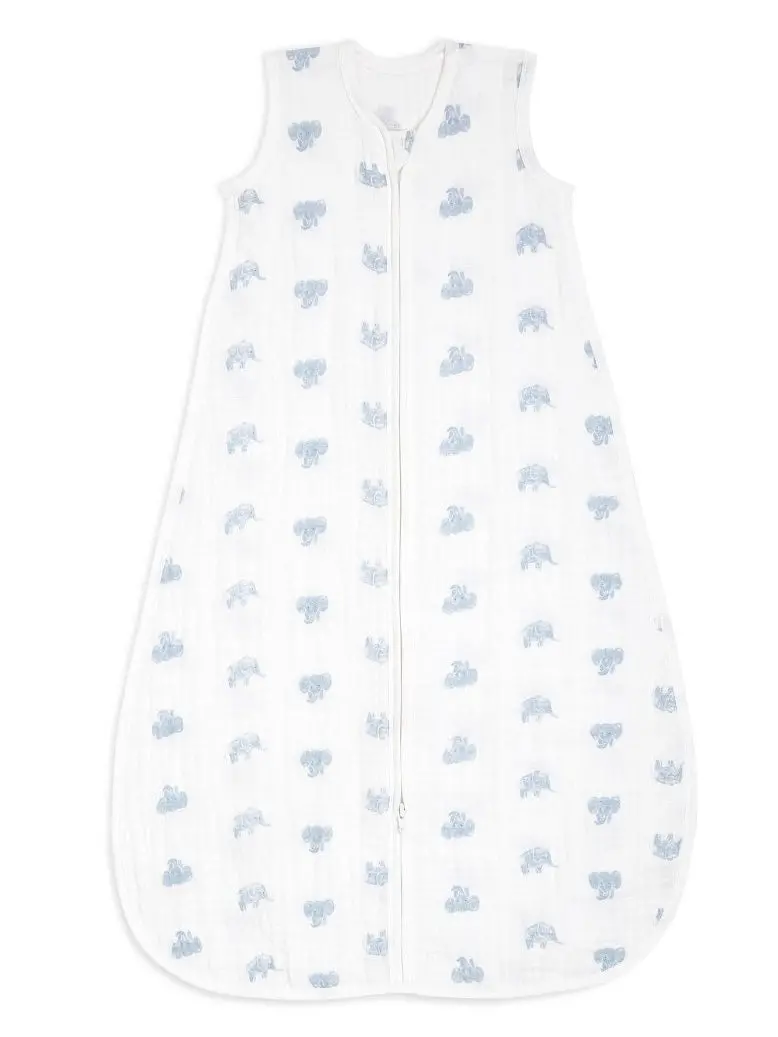 Organic Wearable Blanket - 6 -18 Months - Animal Kingdom - Hello Elephants 1