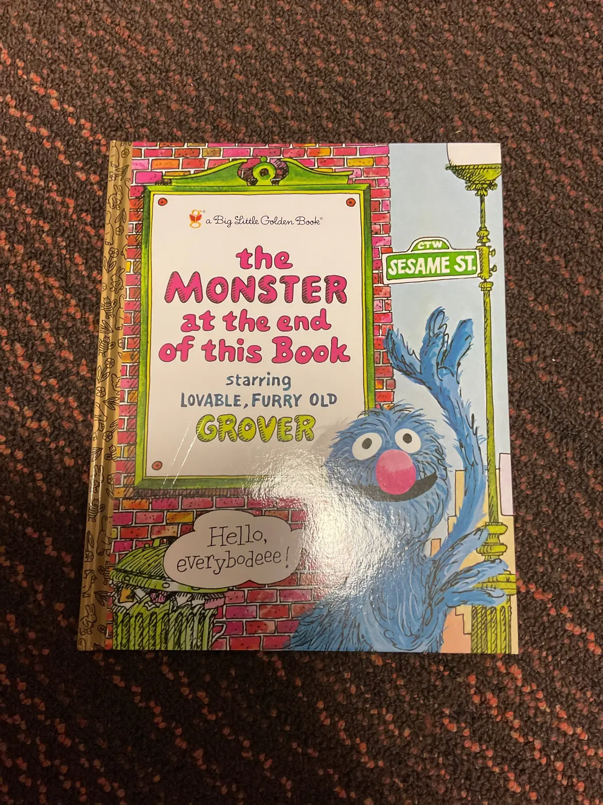 The Monster At The End Of This Book Starring Loveable, Furry Old Grover(Hardcover) A Big Little Golden Book 1