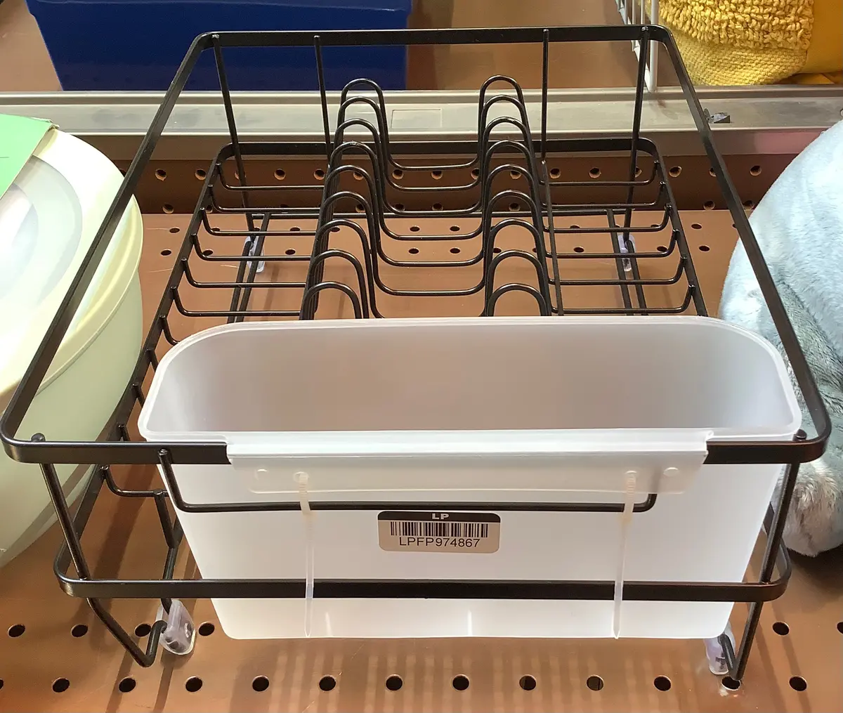 Space Saver Steel Dish Rack With Utensil Tray Black - 1