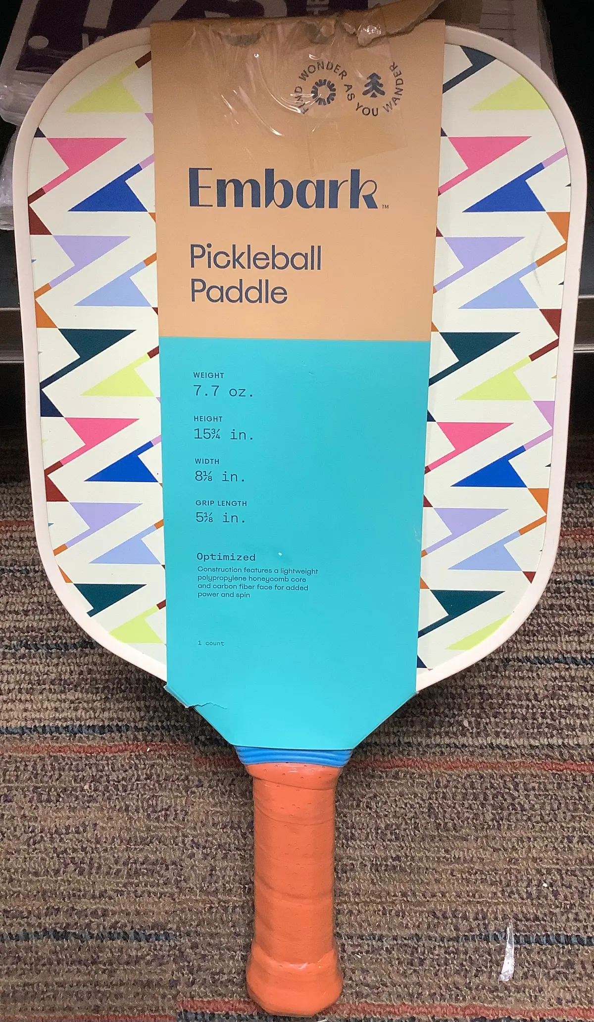 Carbon Zig-Zag Pickleball Paddle 1