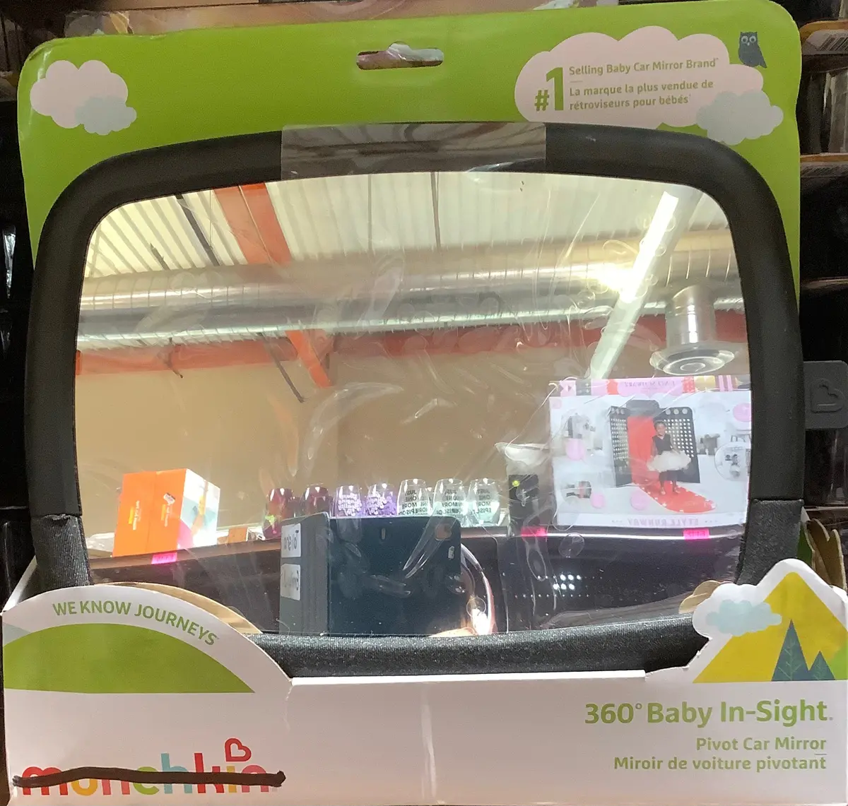 Munchkin Brica 360° Pivot Baby In-Sight Adjustable Car
Mirror - Black 1