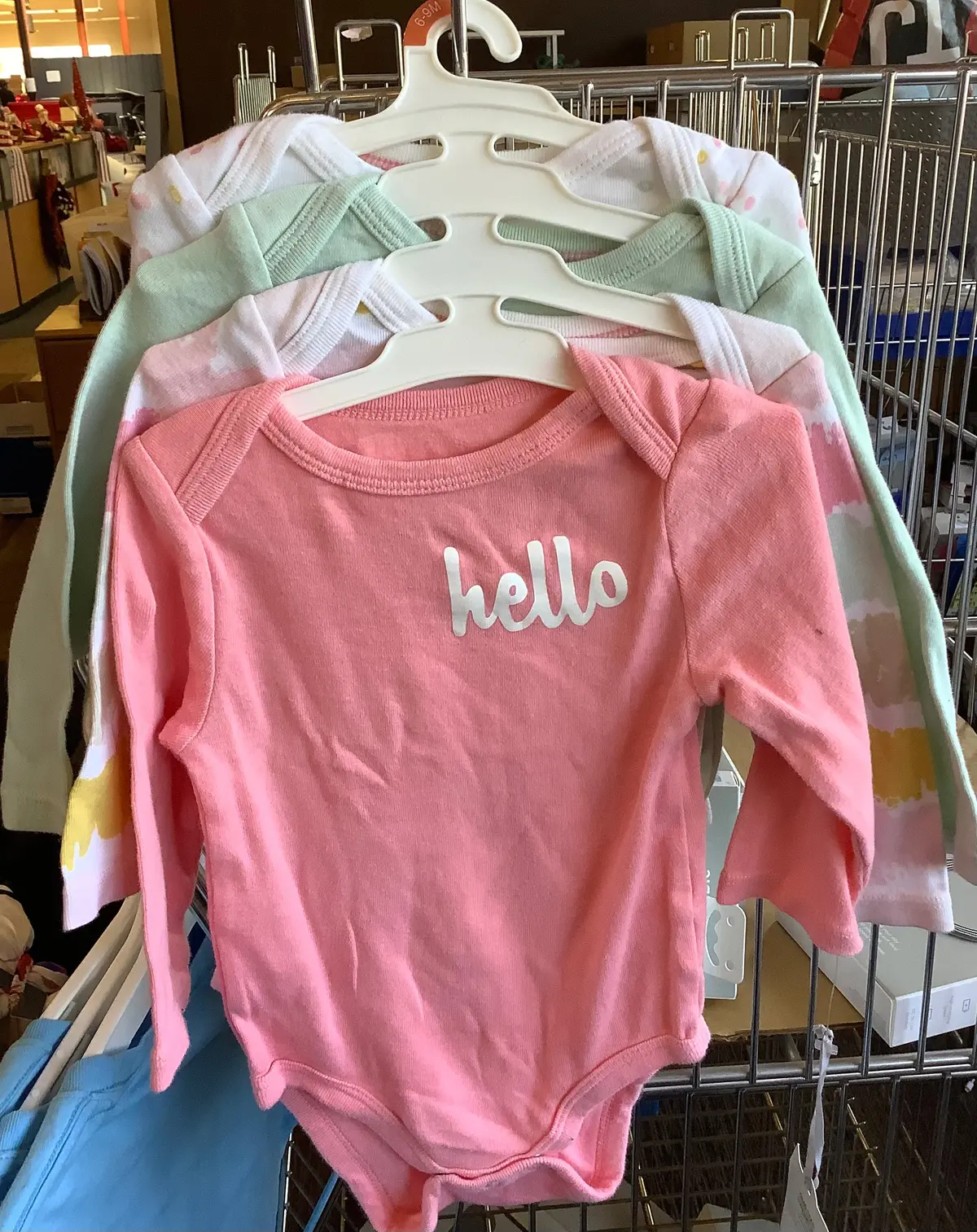 Kids 4-Pack Long Sleeves Onesies -Size 6-9 Months 1