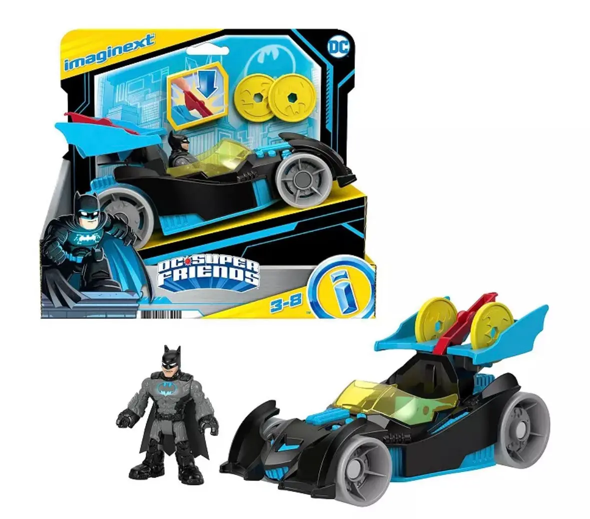 Imaginext Dc Super Friends Bat-Tech Racing
Batmobile Vehicle 1