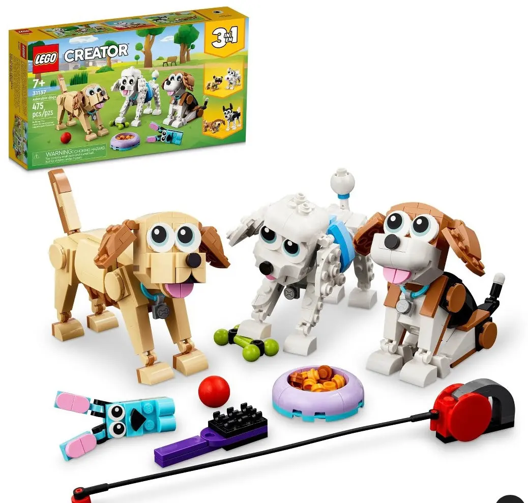 Lego Creator 3 In 1 Adorable Dogs Animal Figures
Toys 31137 1
