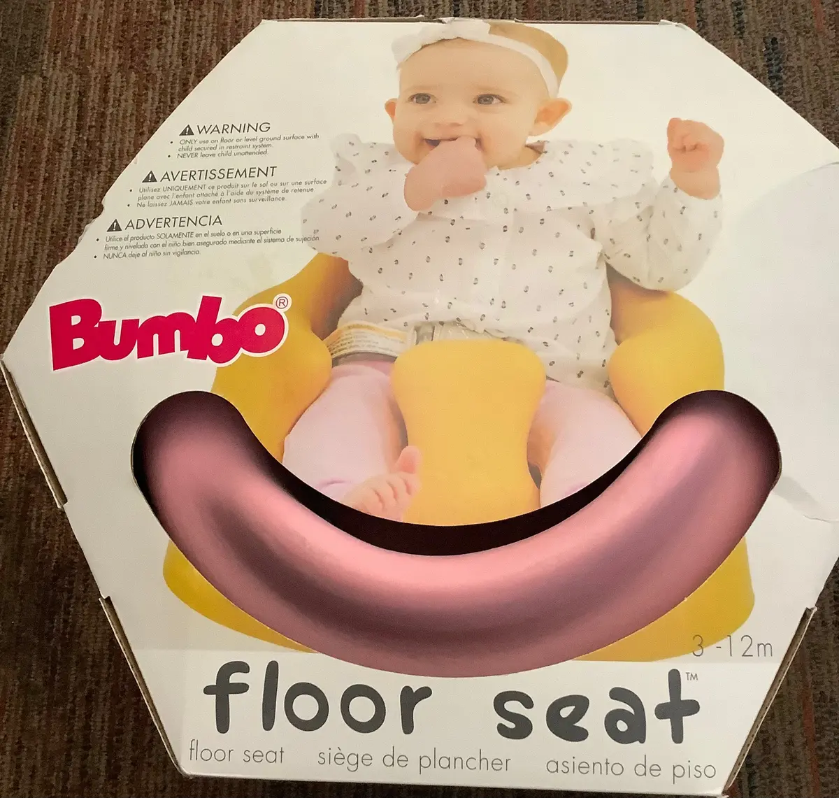 Bumbo Baby Infant Soft Foam Comfortable Floor Booster Seat Supportive Chair With 3 Point Adjustable Safety Buckle
Strap Harness - Pink 1
