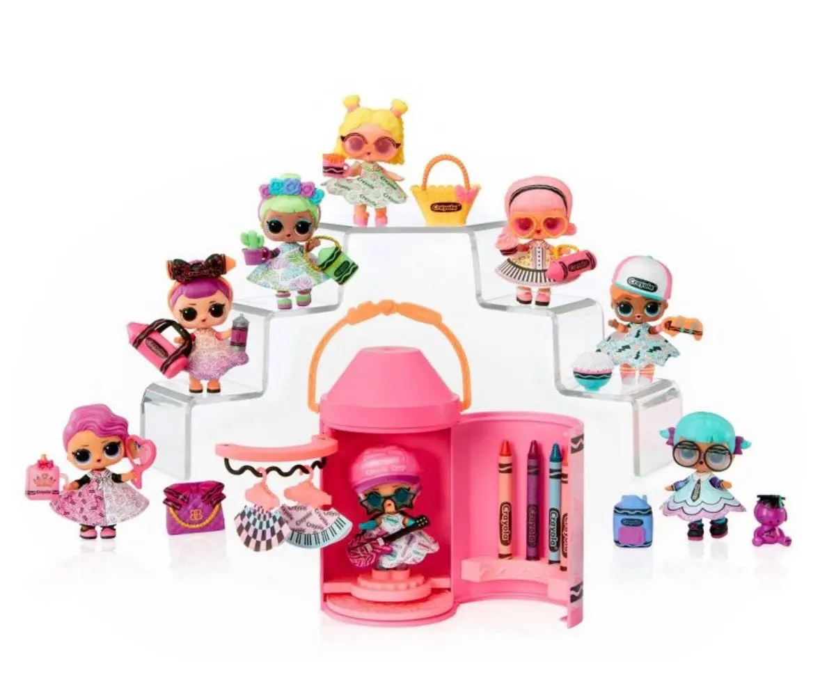 L.O.L. Surprise! Loves Crayola Color Me Studio- With Collectible Doll, Over 30
Surprises, Paper Dresses, Crayon Dolls 1