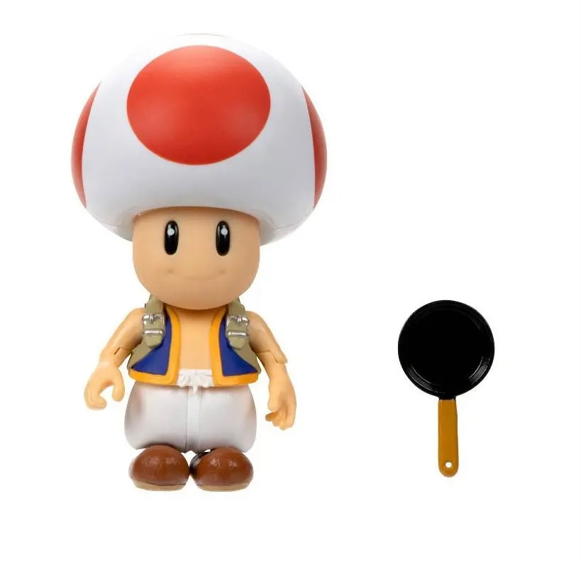 Nintendo The Super Mario Bros. Movie Toad Figure With Frying Pan Accessory 1