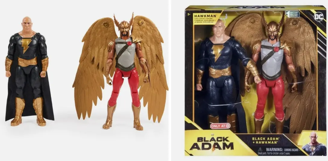 Dc Comics 1St Edition Black Adam And Hawkman Set - 2Pk 1