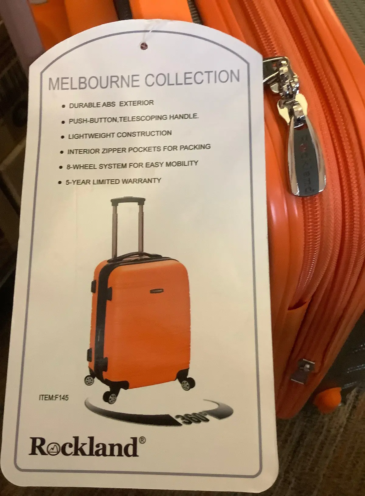 Rockland Melbourne Expandable Hardside Carry On Spinner
Suitcase 1