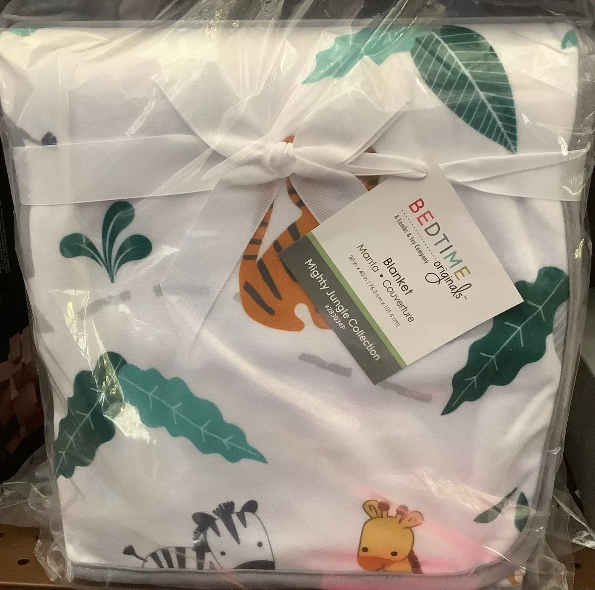 Bedtime Originals Mighty Jungle Animals Baby Blanket 1