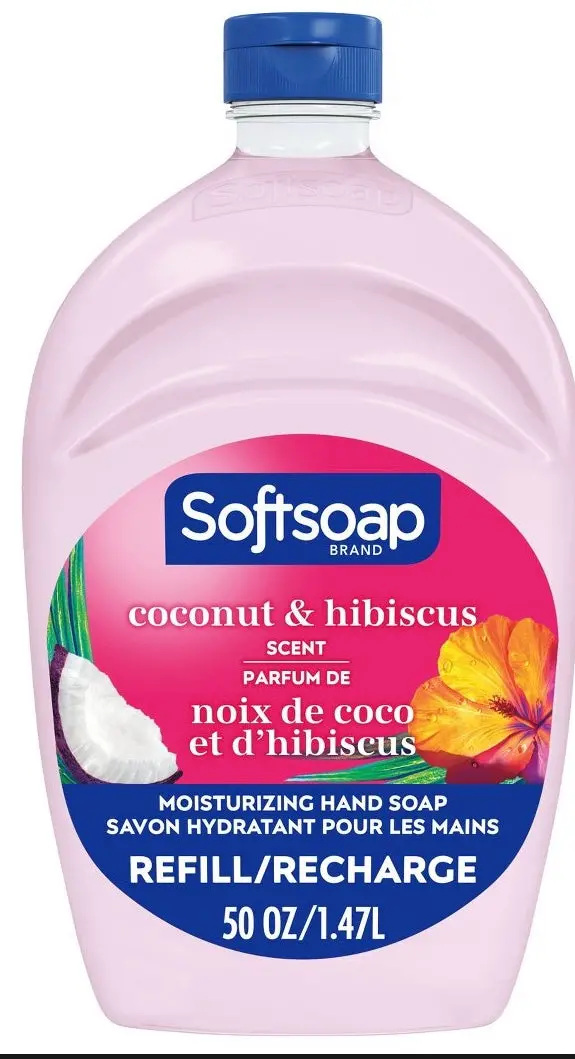 Softsoap Moisturizing Liquid Hand Soap Refill - Coconut &
Hibiscus - 50 Fl Oz 1
