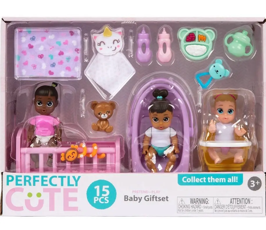 Perfectly Cute 4" Baby Doll 15 Piece Giftset 1