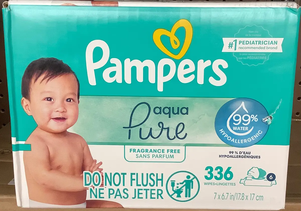 Pampers Aqua Pure Sensitive Baby Wipes
- 336Ct 1