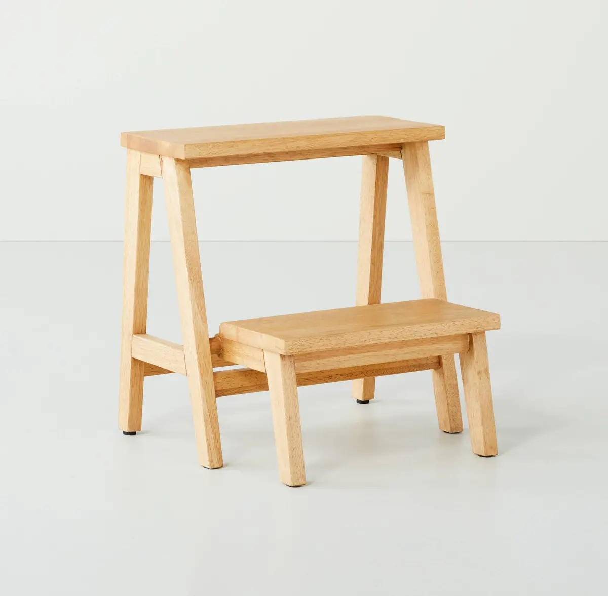 Wood Kitchen Step Stool Natural 1