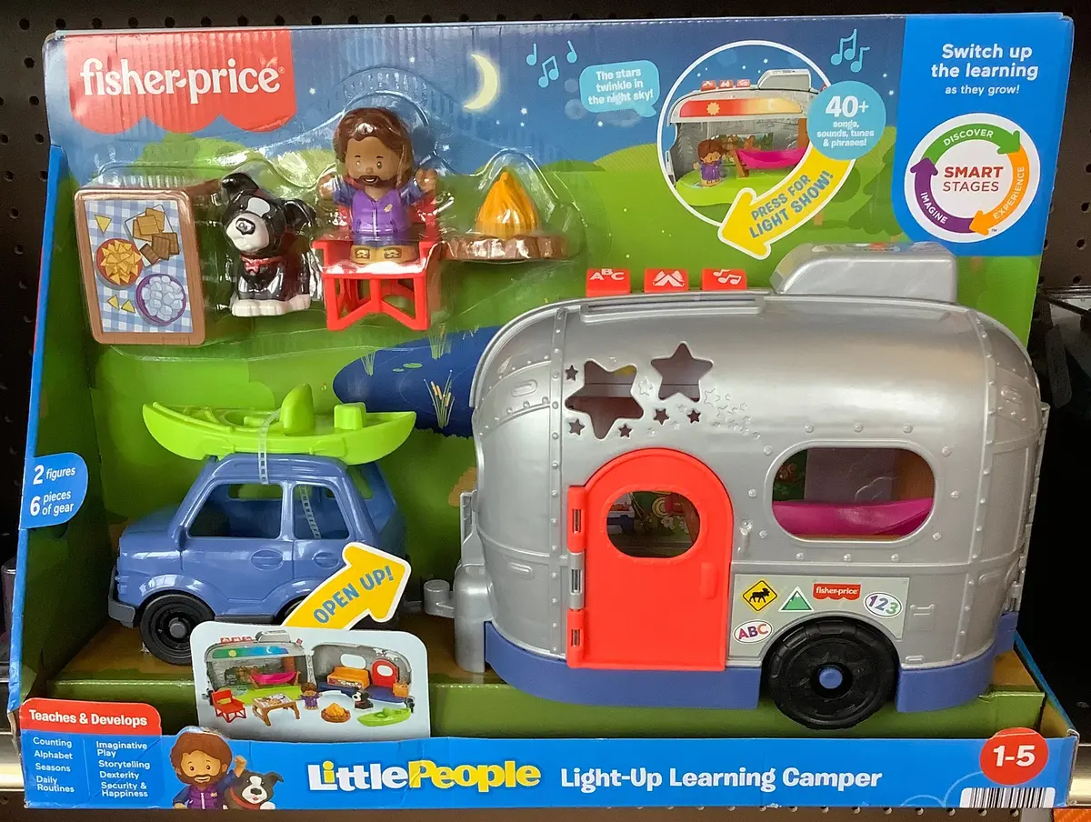 Fisher-Price Little People Light-Up Learning Camper Playset 1
