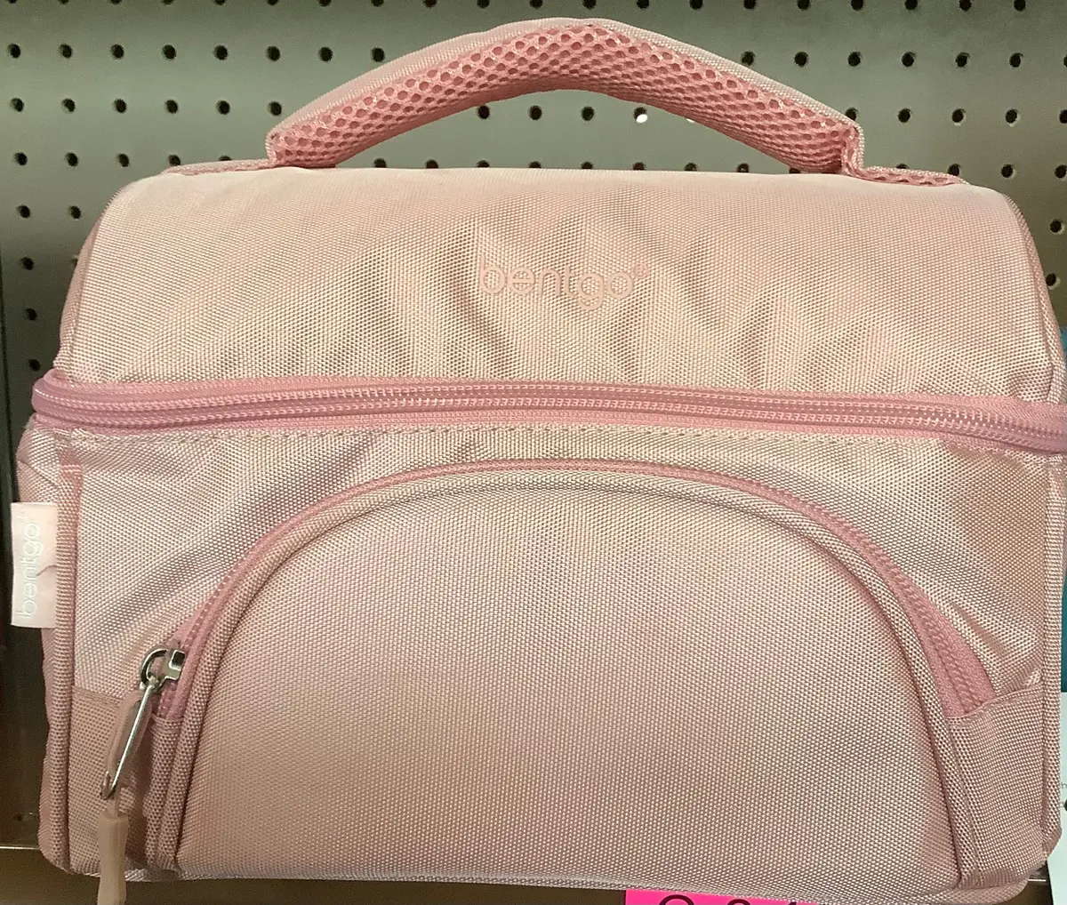 Bentgo Deluxe Lunch Bag, Durable & Insulated Bag, Internal Mesh Pocket & 2-Way Zippers - Mauve 1