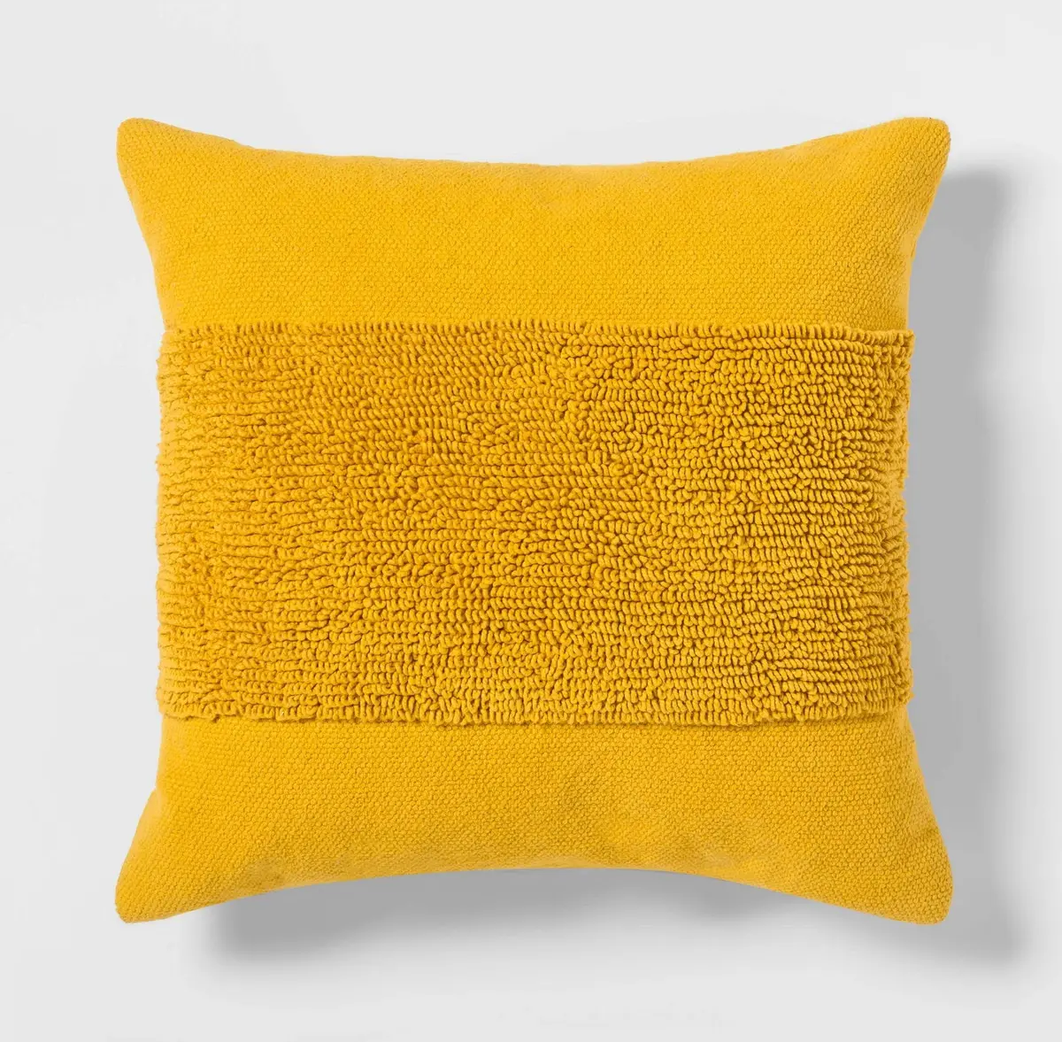 Modern Tufted Square Throw Pillow Summer Wheat 1