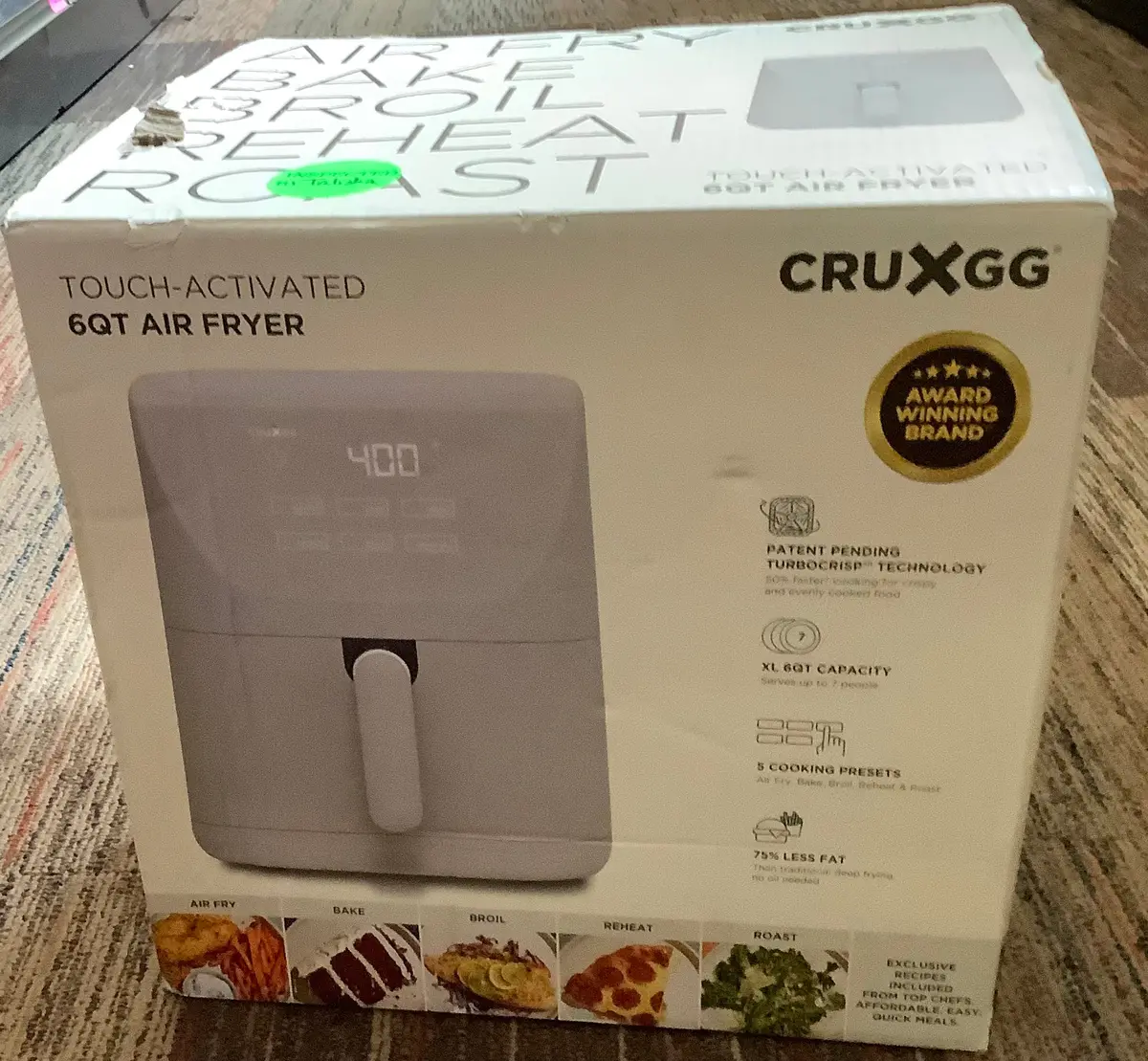 Cruxgg 6Qt Touchscreen Air Fryer 1