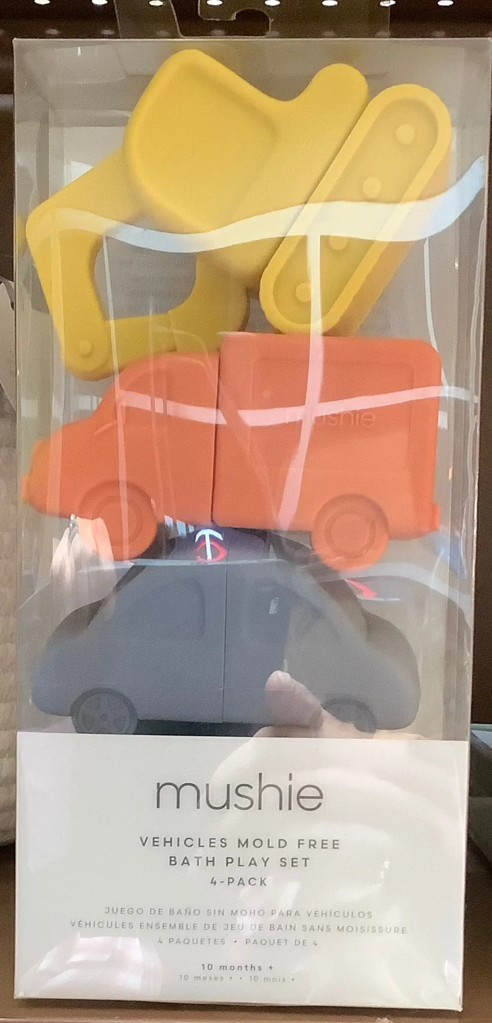 Mushie Vehicles Mold Free Bath Play Set - 4Pk 1