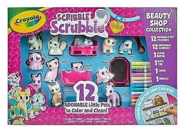 Crayola Scribble Scrubbie Pets Beauty Shop Drawing And Coloring Kit 1