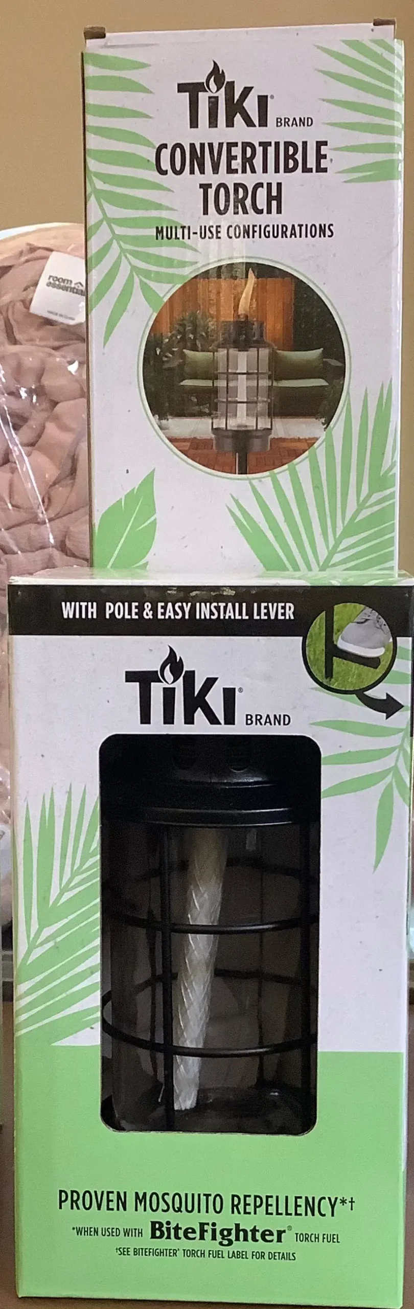Tiki Round Lantern Stepnstall Outdoor Torch 1