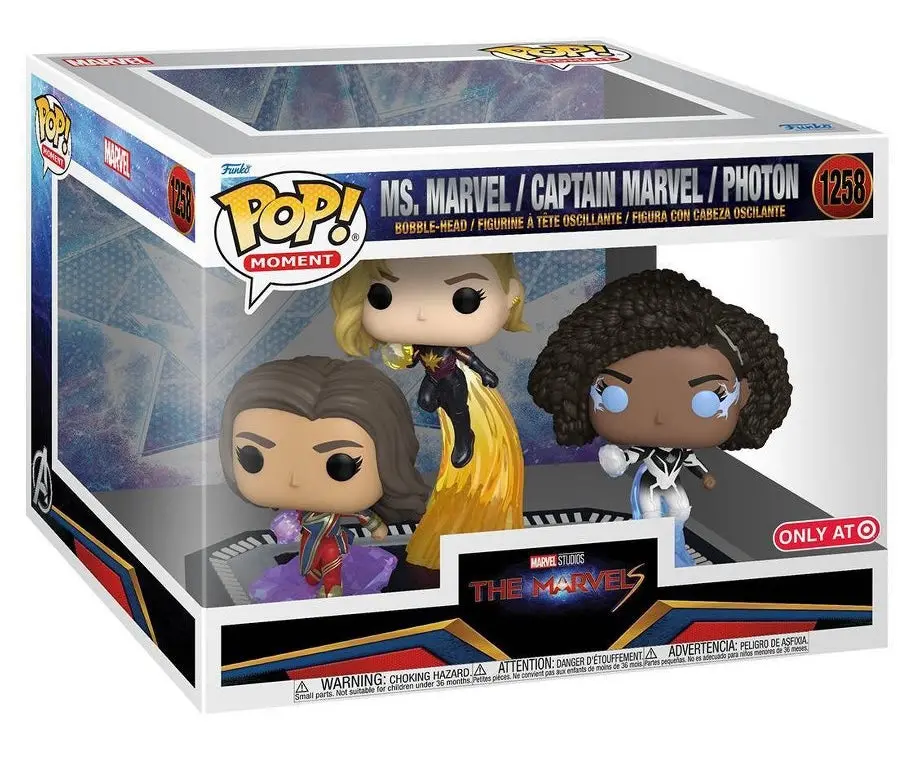 Funko Pop! Moment: The Marvels - Ms. Marvel/ Captain Marvel/Photon Figure Set - 3Pk 1