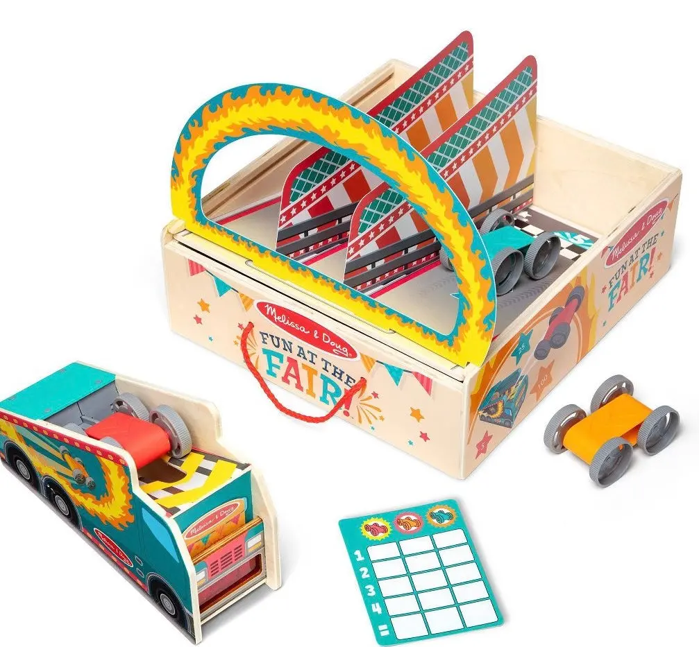 Melissa & Doug Fun At The Fair! Fire Jumper Stunt Car 1