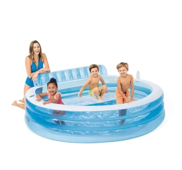 Intex Inflatable Swim Center Family Lounge Pool, 90" X 86" X 31" 1
