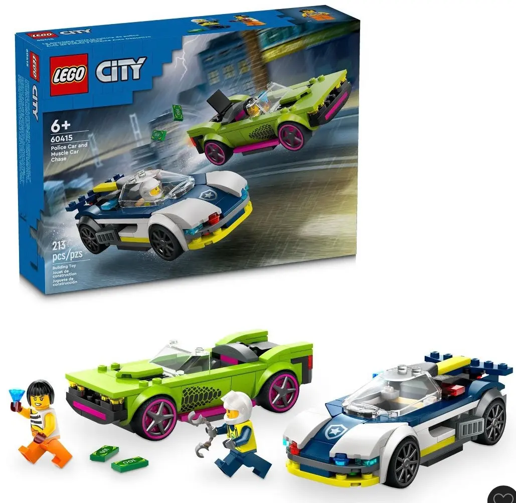 Lego City Police Car And Muscle Car Chase Pretend Play
Toy 60415 1