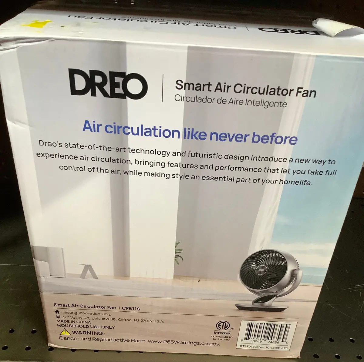 Dreo Smart 9" Air Circulator Fan Oscillation - Gray 1