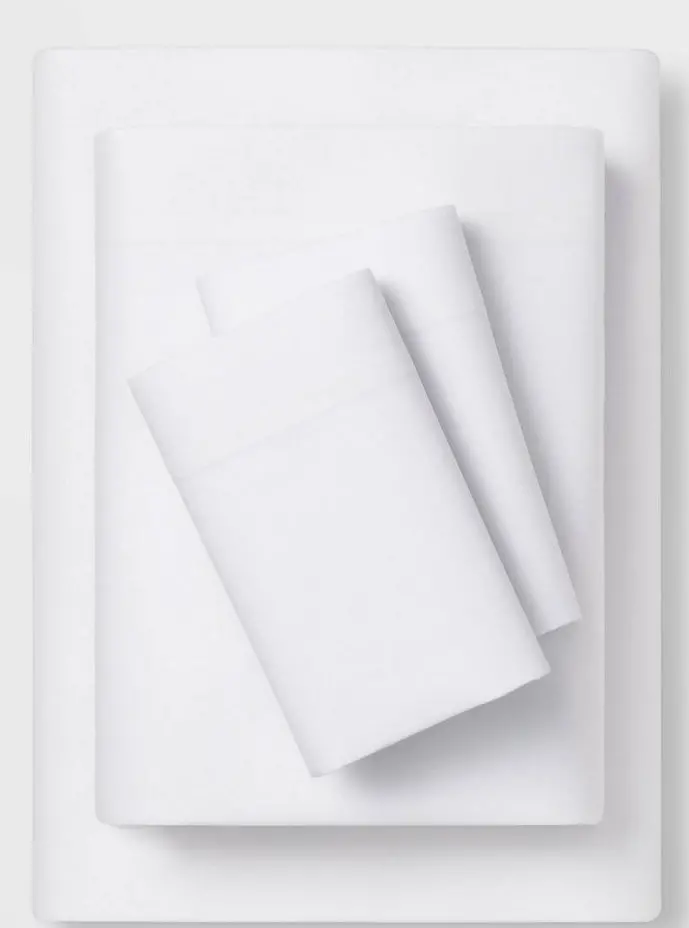 Twin/Twin Xl Easy Care Solid Sheet Set White 1