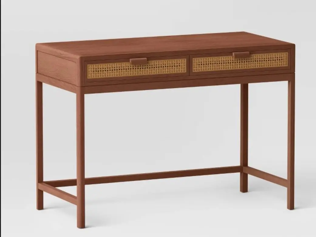 Minsmere Writing Desk With Drawers Brown Boxed 1