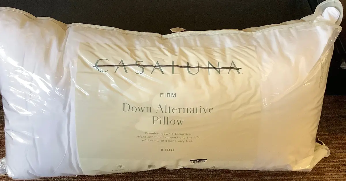 King Firm Machine Washable Down Alternative Pillow 1