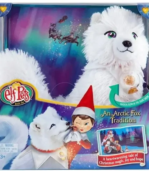 Elf Pets Arctic Fox Cub Plush Set With Magical Snow Globe & Storybook. From The Creators Of The Elf On The Shelf. 1