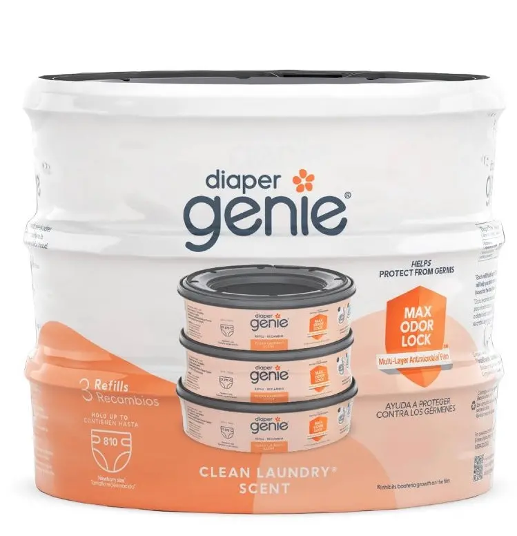 Diaper Genie Diaper Disposal Pail System Refill - Clean
Laundry - 3Pk 1