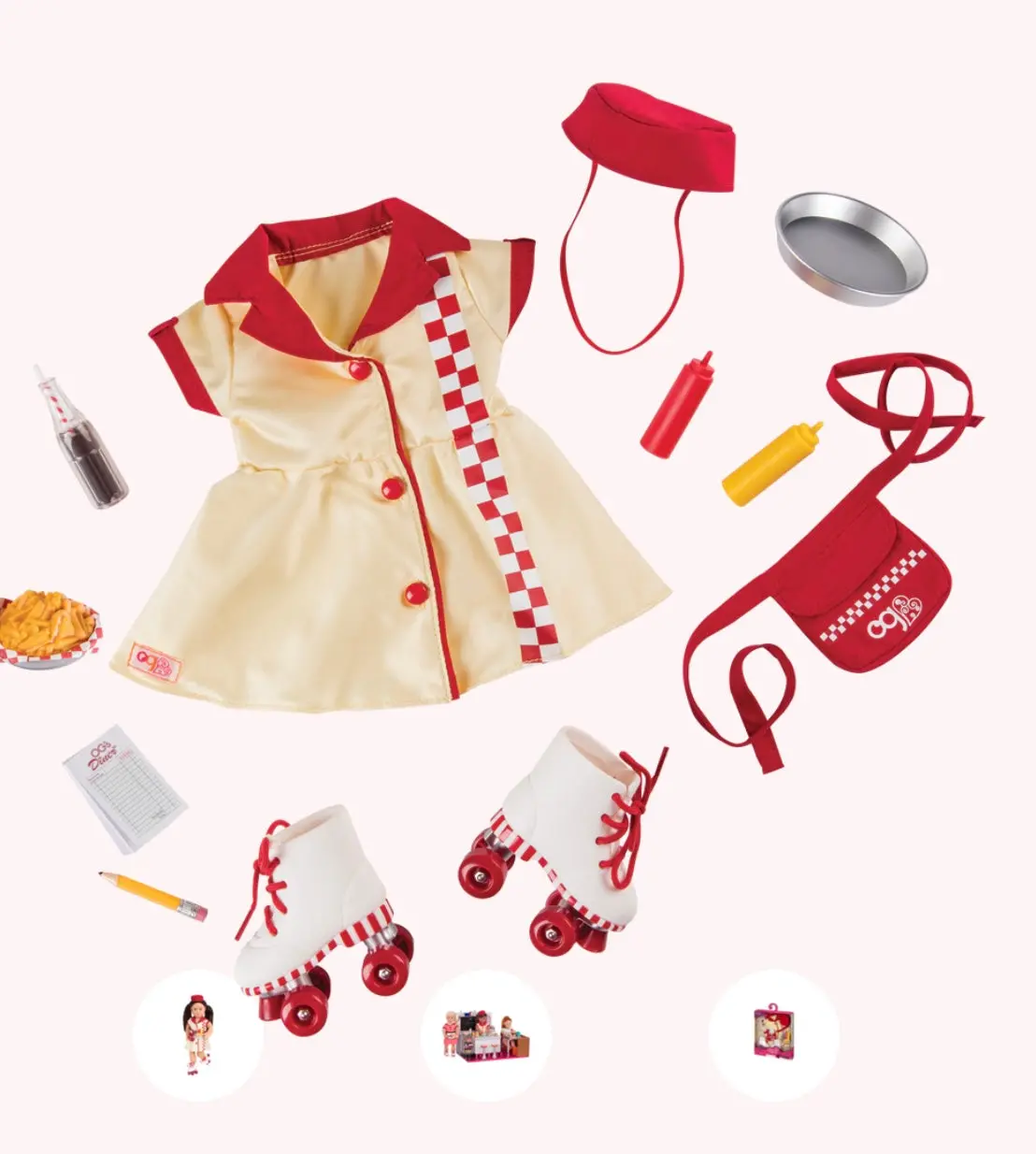 Today's Special Waitress Uniform | Retro Outfit Our Generation 1